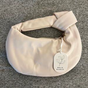 NWT: Melie Bianco Cream Vegan Top Handle Bag